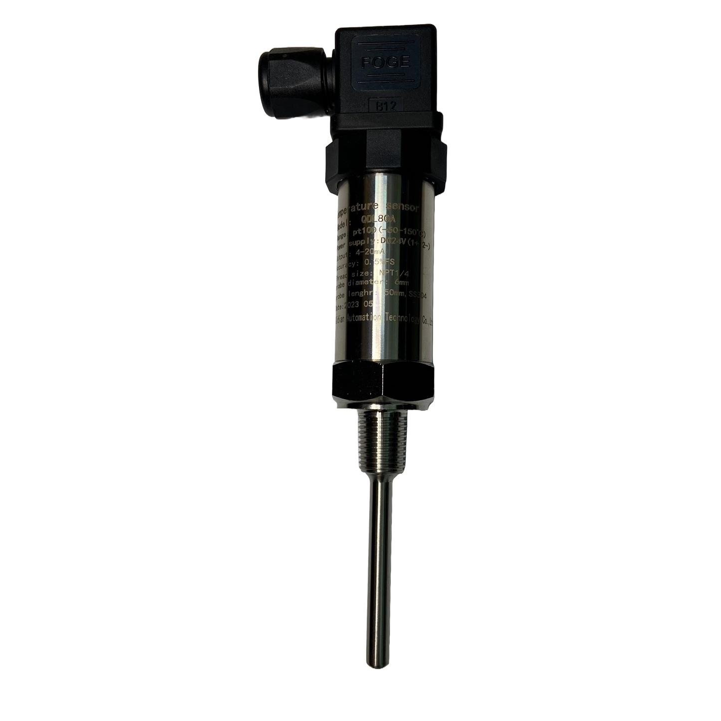 Temperature Sensor 1/4"NPT 4-20mA